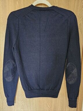Burberry Brit Size S Elbow Patch Wool Sweater Size Small Wome's Men's Unisex